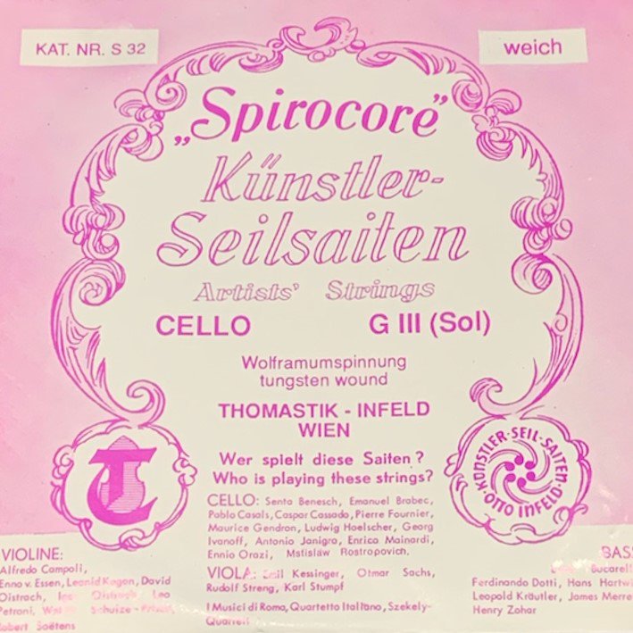 Cello 【Spirocore】 C線 (タングステン巻) - I Love Strings. | 国内最大級クラシック弦の通販