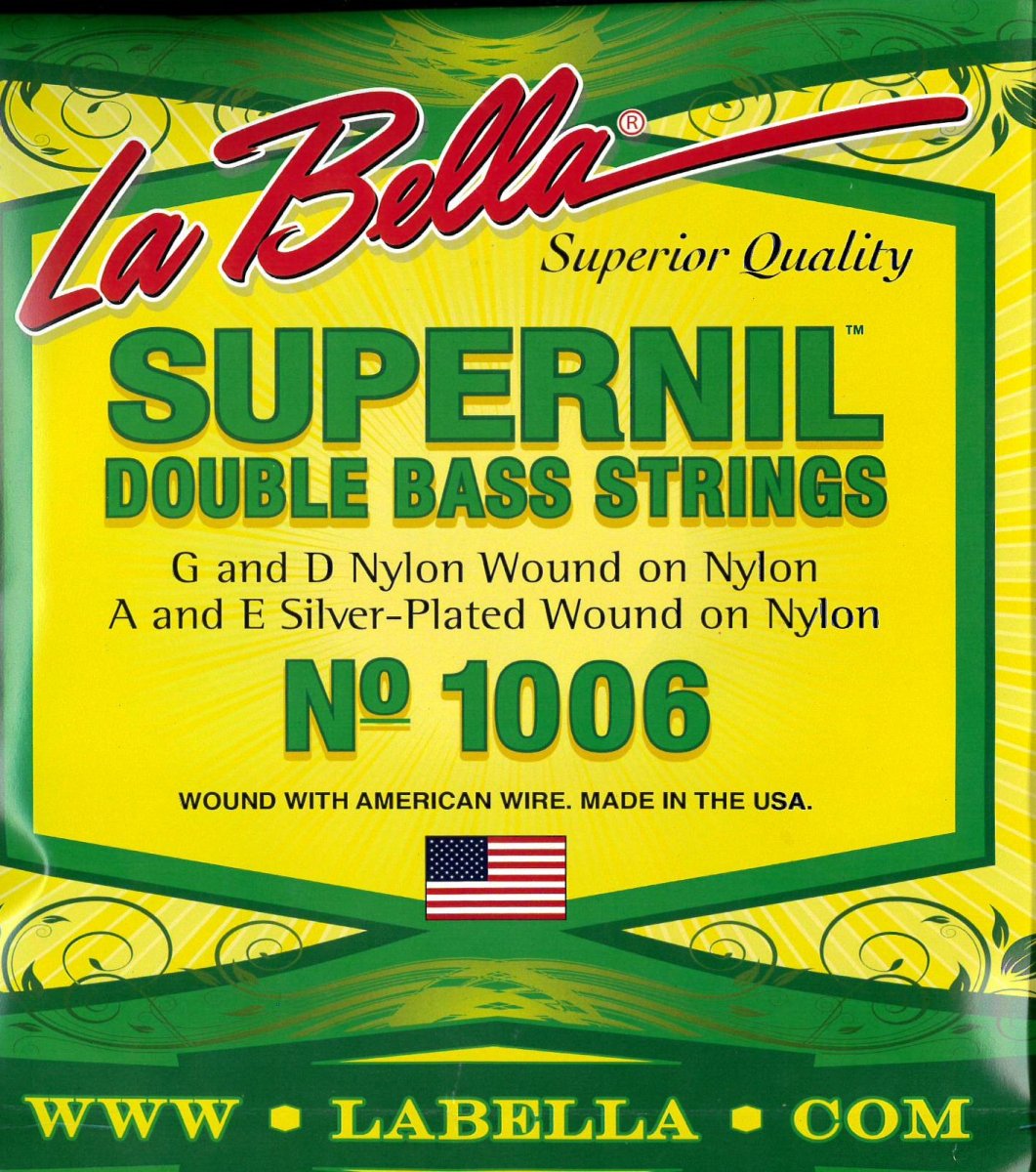 La Bella 7710N Black Nylon コントラバス弦 セット