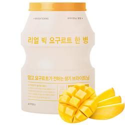 オピュ リアル ビック ヨーグルト ワンボトル マンゴー 21g シートマスク 韓国コスメのソウルホリック 通販 オピュ リアル ビック ヨーグルト ワンボトル マンゴー 21g シートマスク 韓国コスメのソウルホリック 通販