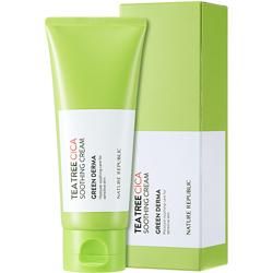 ネイチャーリパブリック グリーン デルマ ティーツリー シカ スージング クリーム 100ml スキンケア 水分 保湿 韓国コスメのソウルホリック 通販 ネイチャーリパブリック グリーン デルマ ティーツリー シカ スージング クリーム 100ml スキンケア 水分 保湿 韓国コスメのソウルホリック 通販