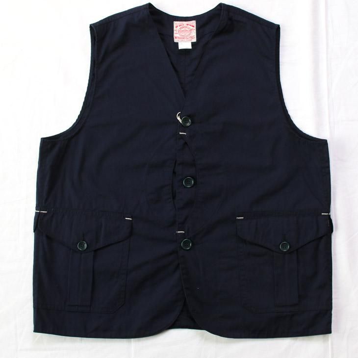 WORKERS K&T H ワーカーズ Cruiser Vest クルーザーベスト 5 Oz Twill Navy