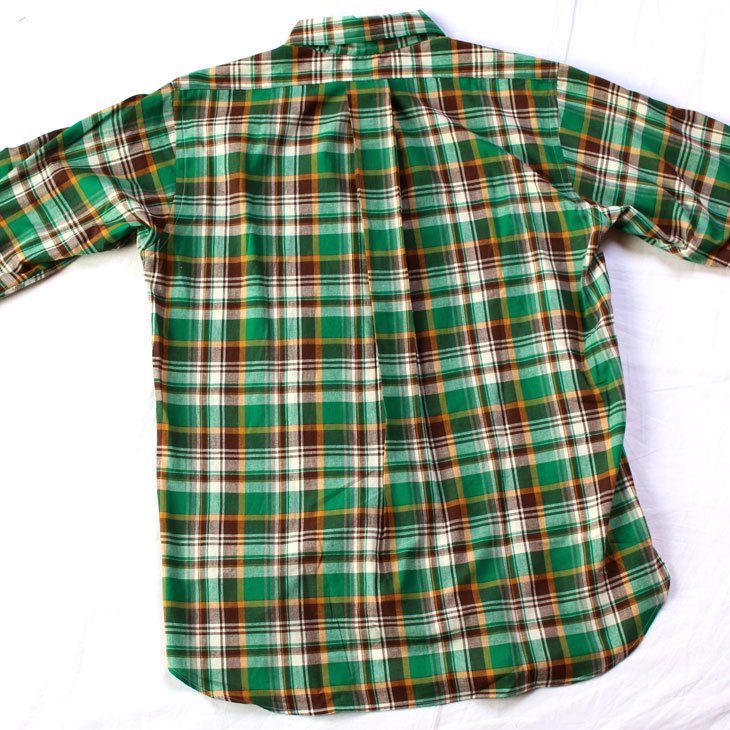 WAREHOUSE ウエアハウス Lot3099 L/S Madras B.D. SHIRTS WITH POCKET