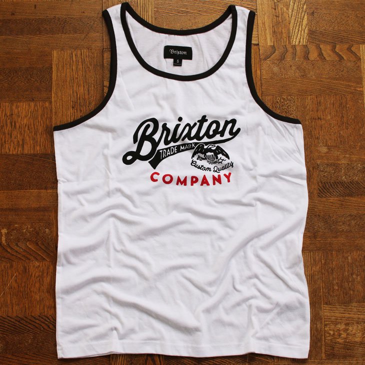 BRIXTON ブリクストン DENTON TANK TOP デントン タンクトップ ホワイト