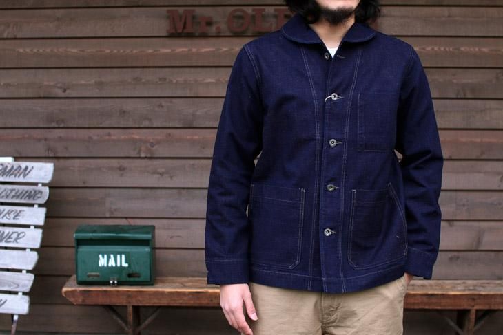 TROPHY CLOTHING USN ヒッコリーカバーオール ヒッコリー