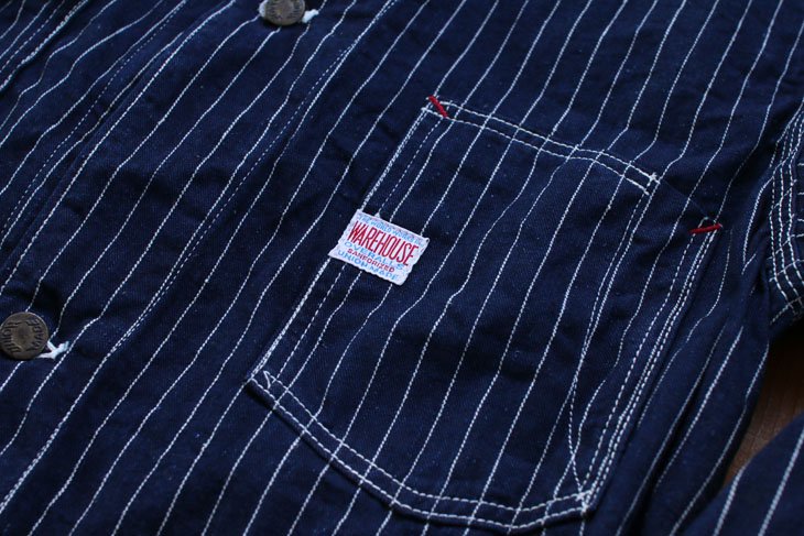 WAREHOUSE ウエアハウス Lot 2110 STRIPE DENIM COVERALL ストライプデニムカバーオール