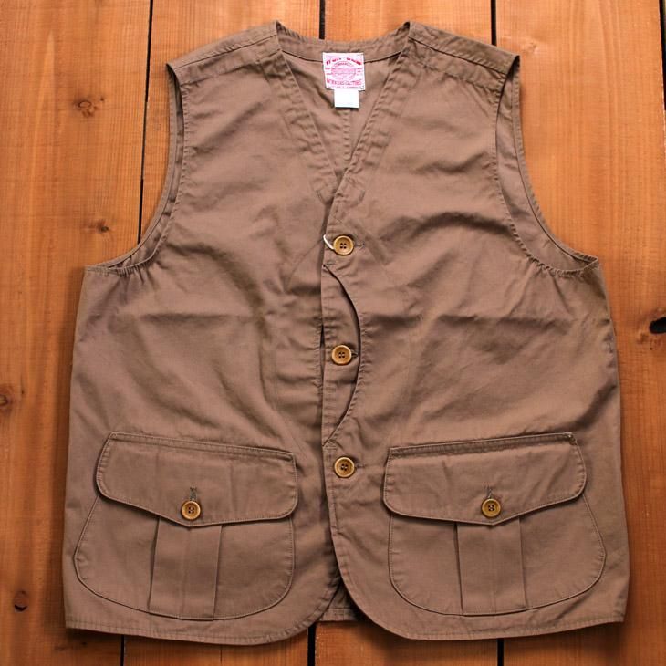 WORKERS K&T H ワーカーズ Hunting Vest, 7 Oz, Highcount Twill, Beige ハンティングベスト  ハイカウントベスト ツイル