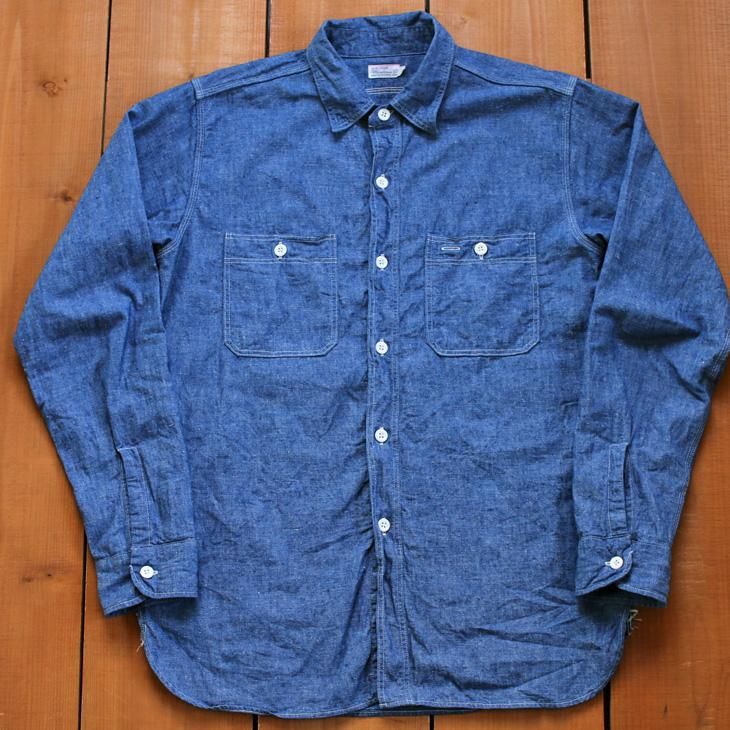 WAREHOUSE ウエアハウス Lot3076 CHAMBRAY WORK SHIRTS