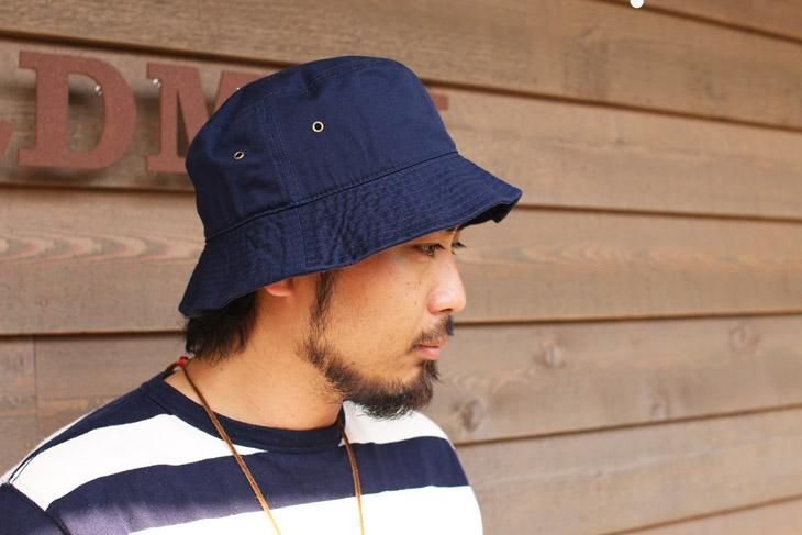 NEWHATTAN ニューハッタン STONE WASHED BUCKET HAT ストーン