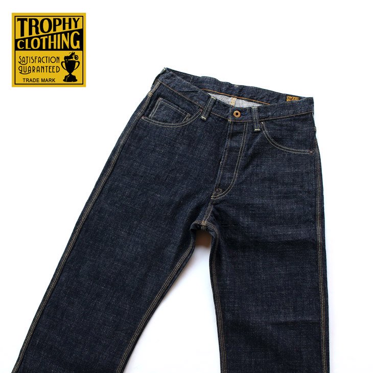 TROPHY CLOTHING トロフィークロージング 1604 WAIST OVERALLS DIRT DENIM ウエスト オーバーオールズダートデニム