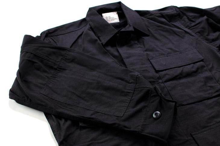 米軍官給品 BDU JACKET BLACK 357 ジャケット SMALL-SHORT DEAD