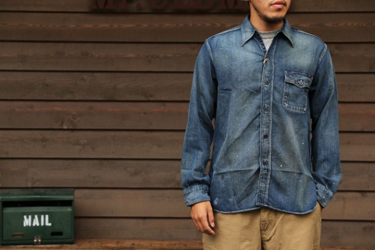 シュガーケーン SUGAR CANE フィクションロマンス FICTION ROMANCE 8oz. DENIM CPO SHIRT 8オンス  デニムシャツ