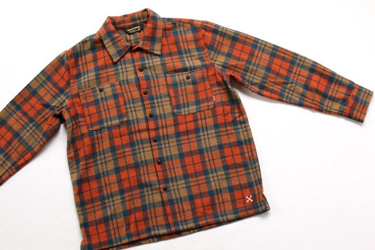 ブルコ BLUCO WORK GARMENT OL-048-017 ヘビーネルシャツ HEAVY ブルコ BLUCO WORK GARMENT OL-048-017 ヘビーネルシャツ HEAVY