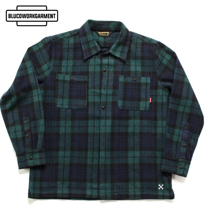 ブルコ BLUCO WORK GARMENT OL-048-017 ヘビーネルシャツ HEAVY NEL