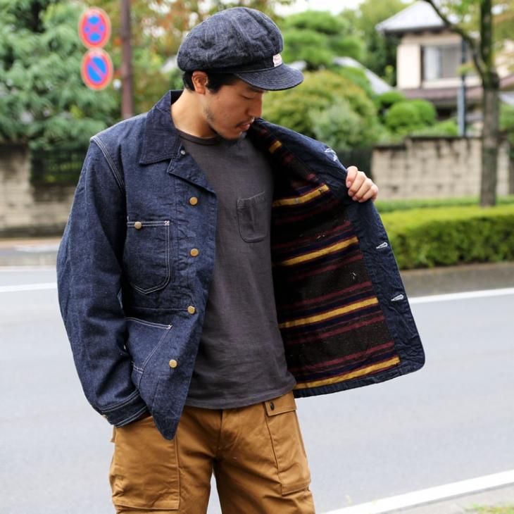 シュガーケーン SUGAR CANE SC14000 デニムカバーオール ワークコート 東洋エンタープライズ 裏地付き 11oz BLUE DENIM  WORK COAT インディゴ