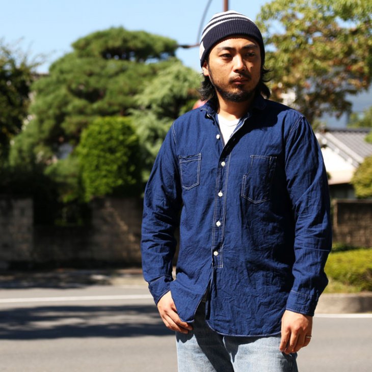 ウエアハウス WAREHOUSE Lot3017 シャツ ワークシャツ シャンブレー インディゴ シャンブレーエンジニアシャツ CHAMBRAY  ENGINEER SHIRTS