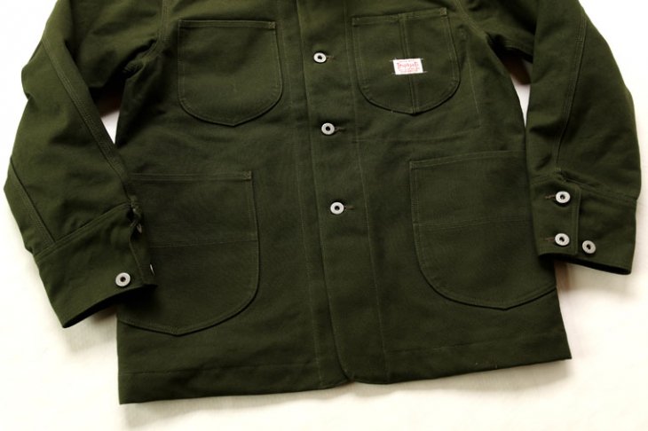 トロフィークロージング TROPHY CLOTHING ジャケット カバーオール ワーク オイルドダックカバーオール Oiled Duck  Coverall オリーブ