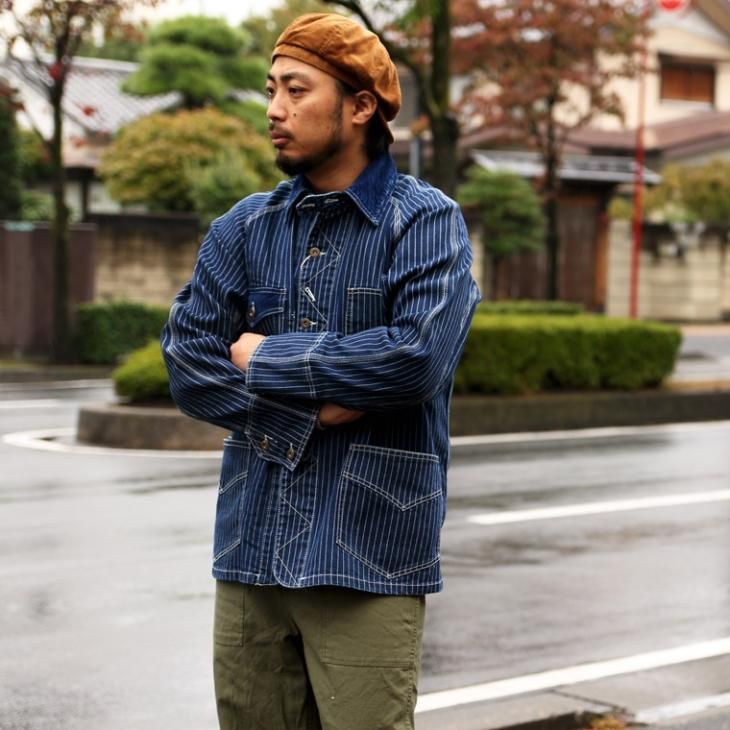 ヴィンテージイーエル VINTAGE EL ジャケット ワーク ストレッチデニムカバーオール STRETCH DENIM COVERALL ウォバッシュ