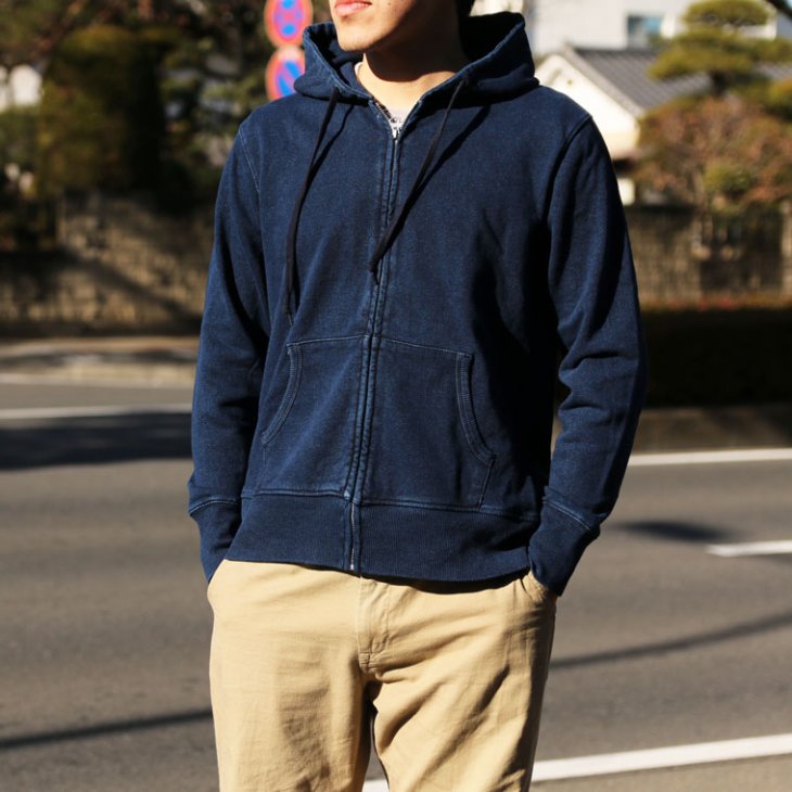 デイリーウェア DAILY WEAR インディゴスウェットパーカー INDIGO