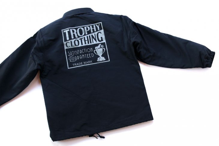 TROPHY CLOTHING トロフィークロージング BOX LOGO WARM UP JACKET ボックスロゴウォームアップジャケット ブラック