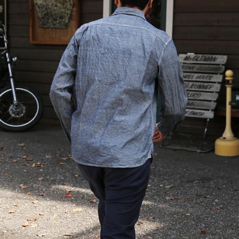 ファイブブラザー FIVE BROTHER アメリカ製 シャンブレーワークシャツ