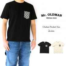 ߥɥޥ Mr.OLDMAN åեåݥåT CHECKER FLAG POCKET Tee