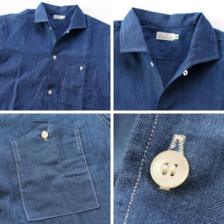 ウエアハウス WAREHOUSE Lot3091 S/S OPEN COLLAR SHIRTS 半袖