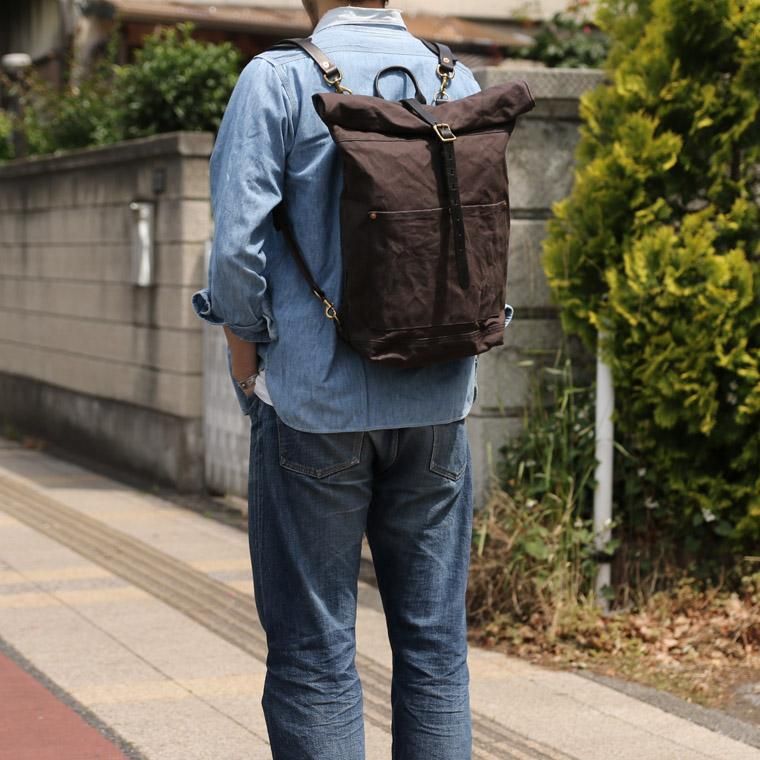 VASCO ヴァスコ VS-205P CANVAS×LEATHER ROLLTOP RUCK SACK ロール ...