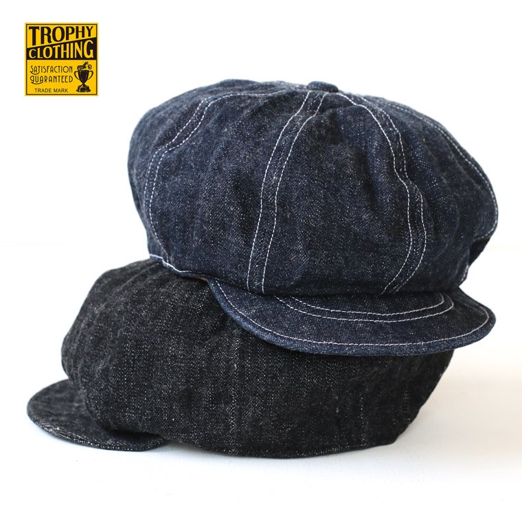 トロフィークロージング TROPHY CLOTHING デニム ダートデニムニュースボーイキャップ DIRT DENIM NEWSBOY CAP