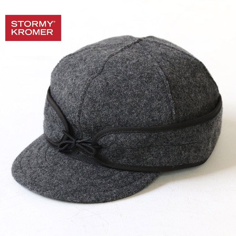 ストーミークローマー STORMY KROMER イヤーフラップウールキャップ グレー