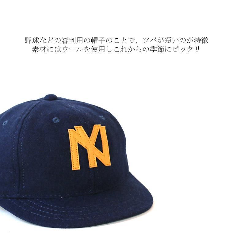 ブルックリンハット BROOKLYN HAT アンパイアキャップ UMPIRE CAP ネイビー