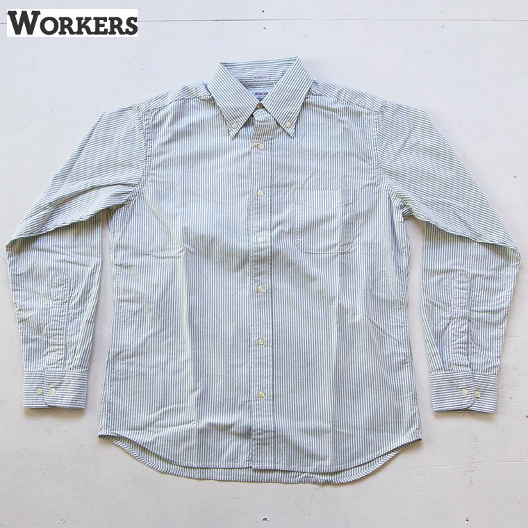 workers modified shirts ギンガム ストライプ　15