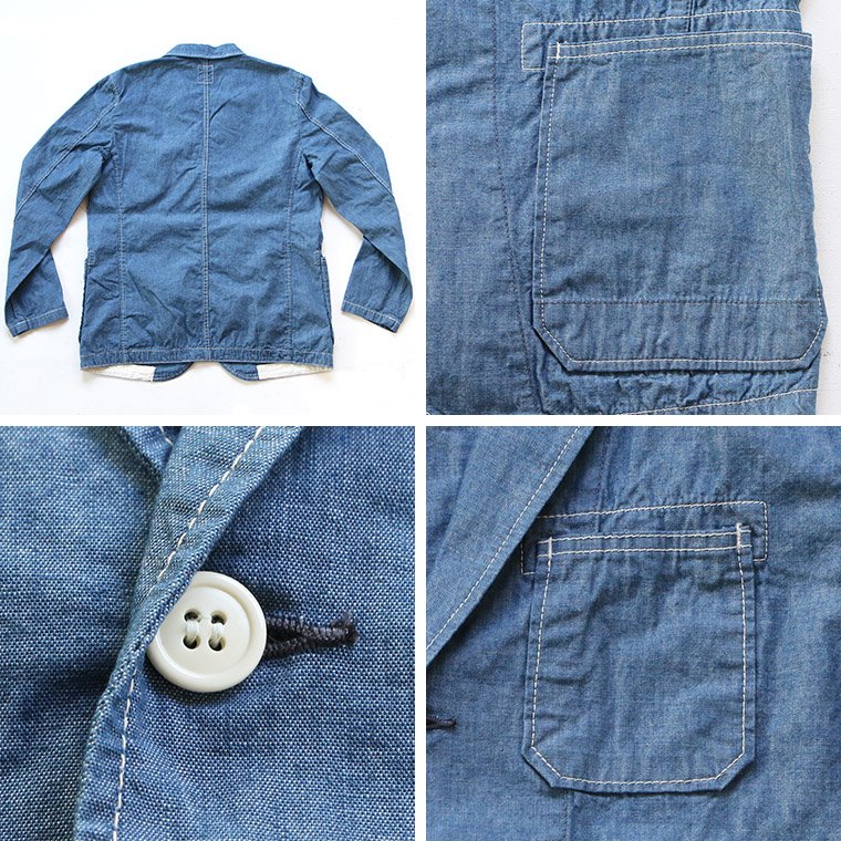 エフオービーファクトリー FOB factory F2367 クルーザーシャンブレージャケット CRUISER CHAMBRAY JACKET