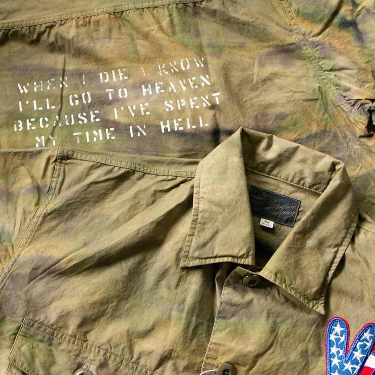 バズリクソンズ BUZZ RICKSON'S 東洋エンタープライズ BR38146 タイダイカモフラージュベトナムシャツ TIE-DIE  CAMOUFLAGE VIET-NAM SHIRT