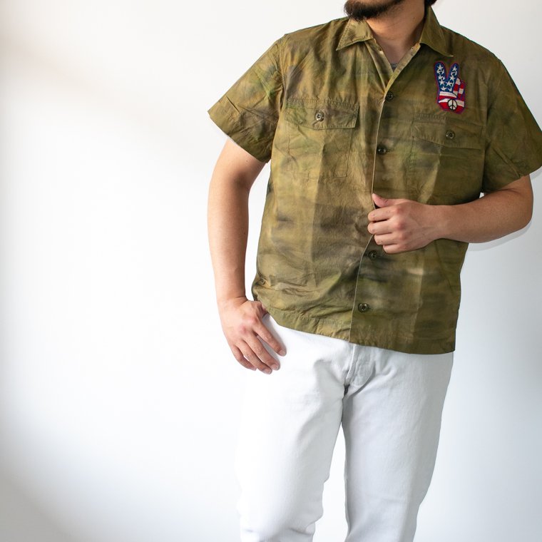 バズリクソンズ BUZZ RICKSON'S 東洋エンタープライズ BR38146 タイダイカモフラージュベトナムシャツ TIE-DIE  CAMOUFLAGE VIET-NAM SHIRT