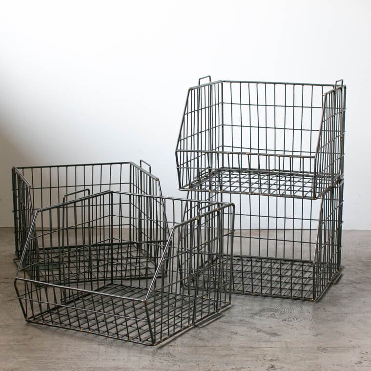 スタッキングワイヤーバスケット STACKING WIRE BASKET