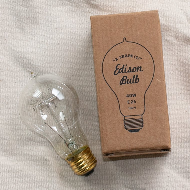 電球 レトロ おしゃれ エジソンバルブ Aシェイプ （S ） 40W E26 Edison Bulb エジソン電球 インテリア 間接照明 アメリカ雑貨  アメリカン雑貨