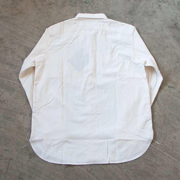 ワーカーズ WORKERS K&T H ワークシャツ Work Shirt, 5オンスホワイトシャンブレー 5 oz White Chambray