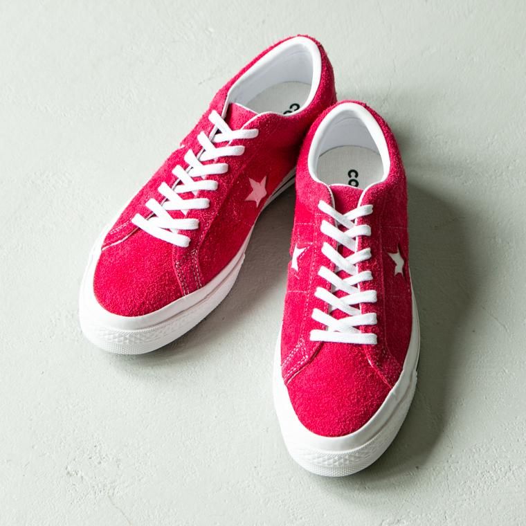 コンバース Converse スニーカー ワンスター One Star Ox Pink Pop White White ピンクスエード