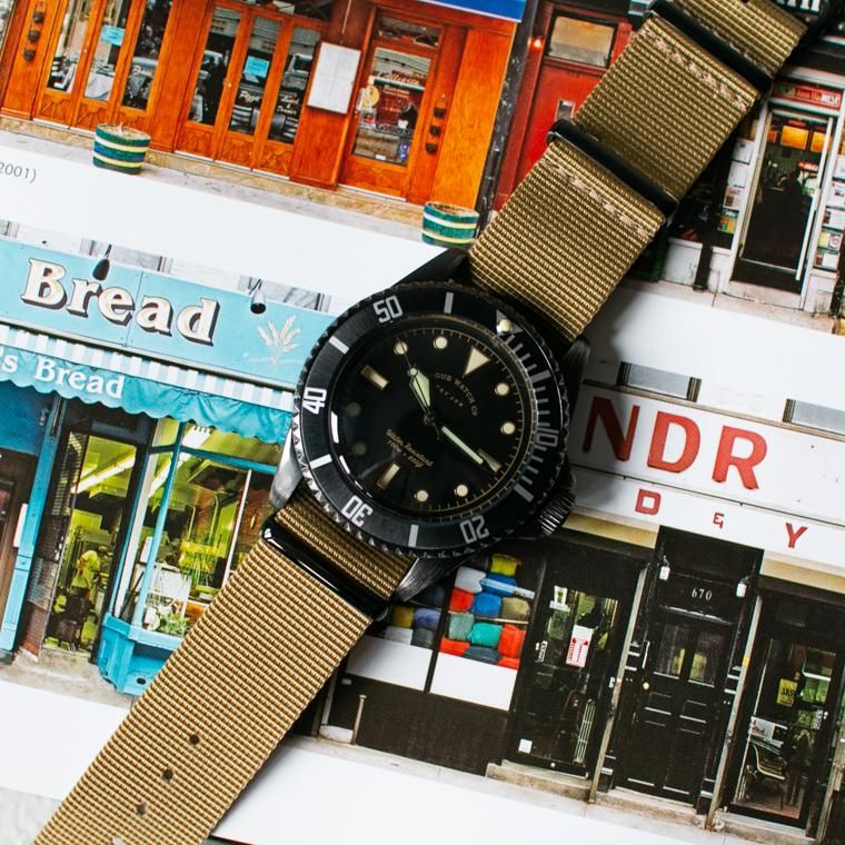 ヴァーグウォッチ VAGUE WATCH Co. ブラックサブ BS-L-001 BLK SUB ナイロンベルト