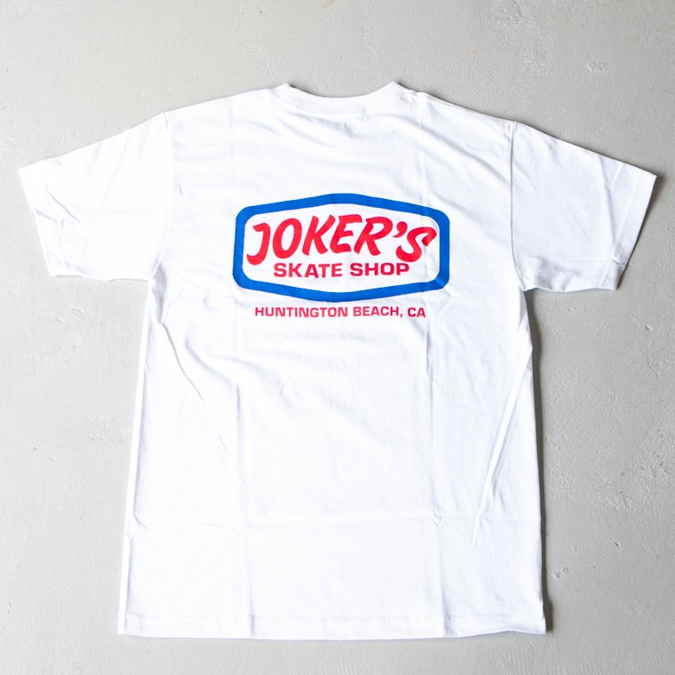 ジョーカースケートショップ JOKER'S SKATE SHOP Tシャツ ホワイト