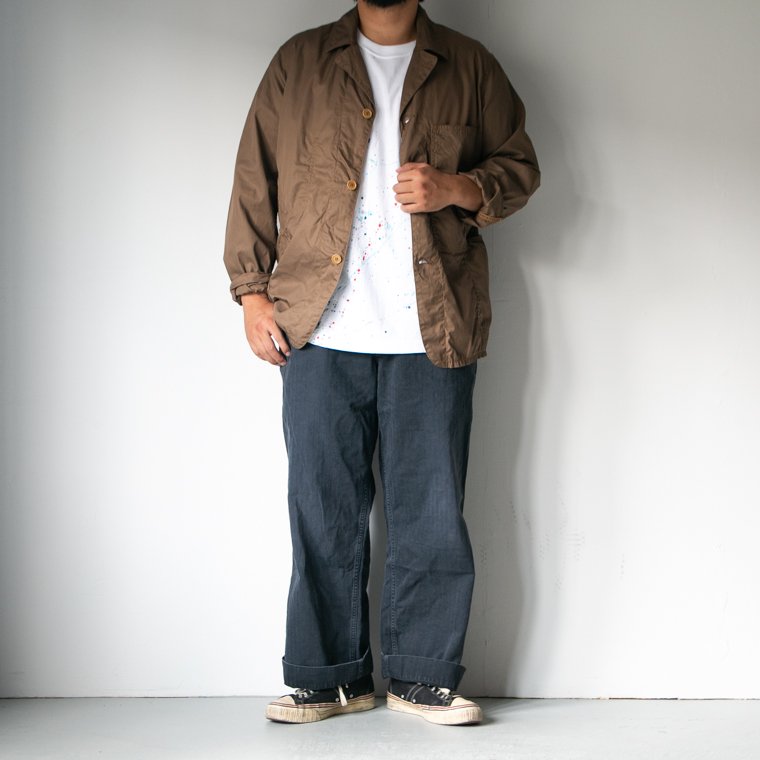 ウエアハウス WAREHOUSE Lot.1210 MILITARY HERRINGBONE UTILITY PANTS USED WASH ブラック