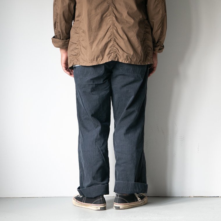 ウエアハウス WAREHOUSE Lot.1210 MILITARY HERRINGBONE UTILITY PANTS USED WASH ブラック