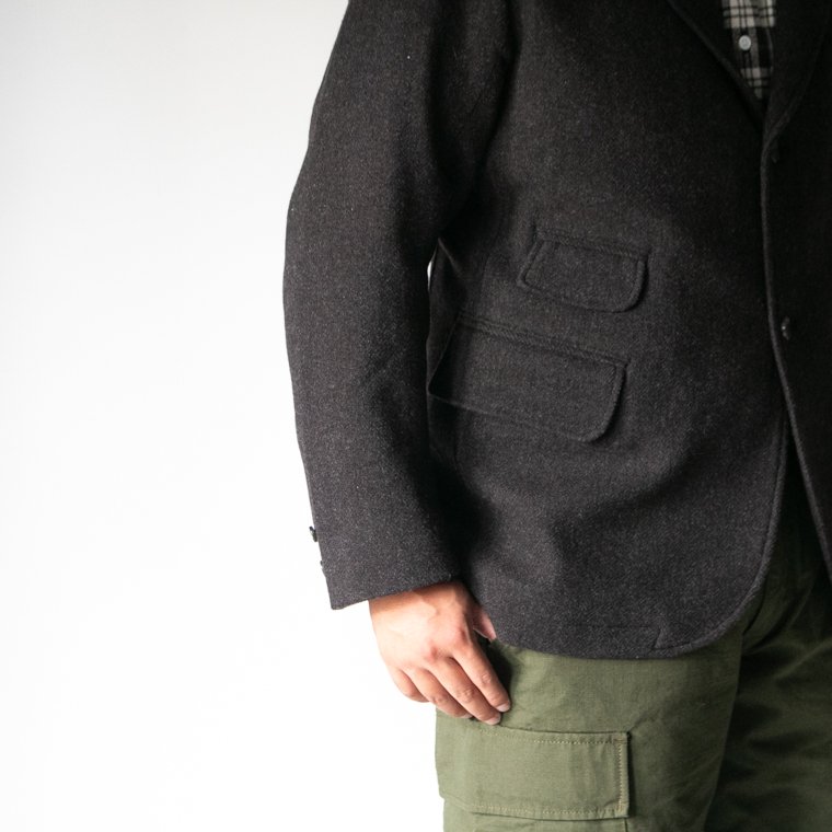 ワーカーズ WORKERS K&T H ムーングロウジャケット Moonglow Jacket, Dark Brown Herringbone  Tweed