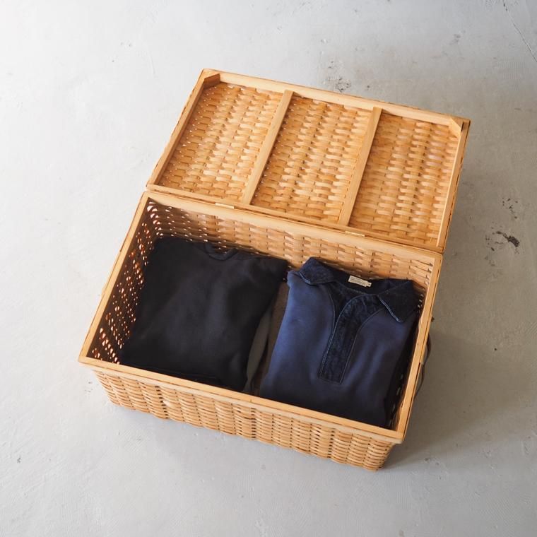 WOVEN WOOD BASKET