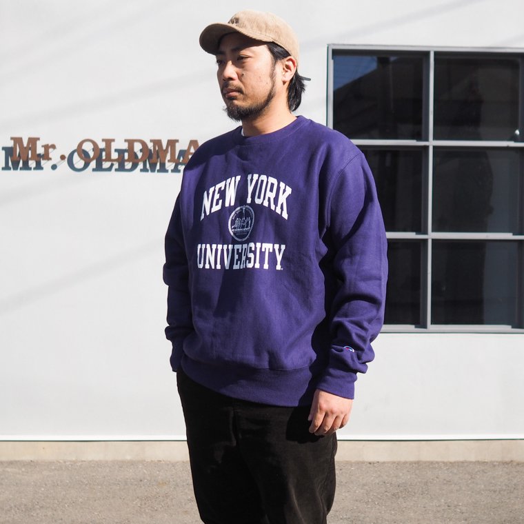 NYU New York University チャンピオン製 CHAMPION リバースウィーブ