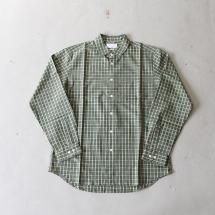 <img class='new_mark_img1' src='https://img.shop-pro.jp/img/new/icons14.gif' style='border:none;display:inline;margin:0px;padding:0px;width:auto;' />マニュアルアルファベット MANUAL ALPHABET MA-S-542 ルーズフィットレギュラーカラーシャツ LOOSE FIT REGULAR COLLAR SHT グリーンチェック