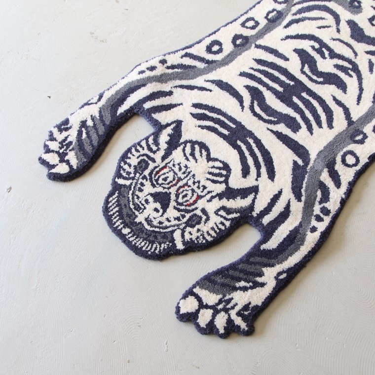 チベタンタイガーラグ Tibetan Tiger Rug ホワイト White スモールサイズ