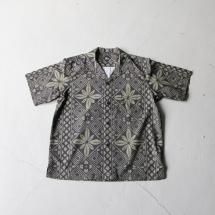 <img class='new_mark_img1' src='https://img.shop-pro.jp/img/new/icons14.gif' style='border:none;display:inline;margin:0px;padding:0px;width:auto;' />コロナ CORONA CS097 フレンチカフェシャツ FRENCH CAFFE SHIRT RESORT PATTERN DOT AIR / チャコール×カーキ