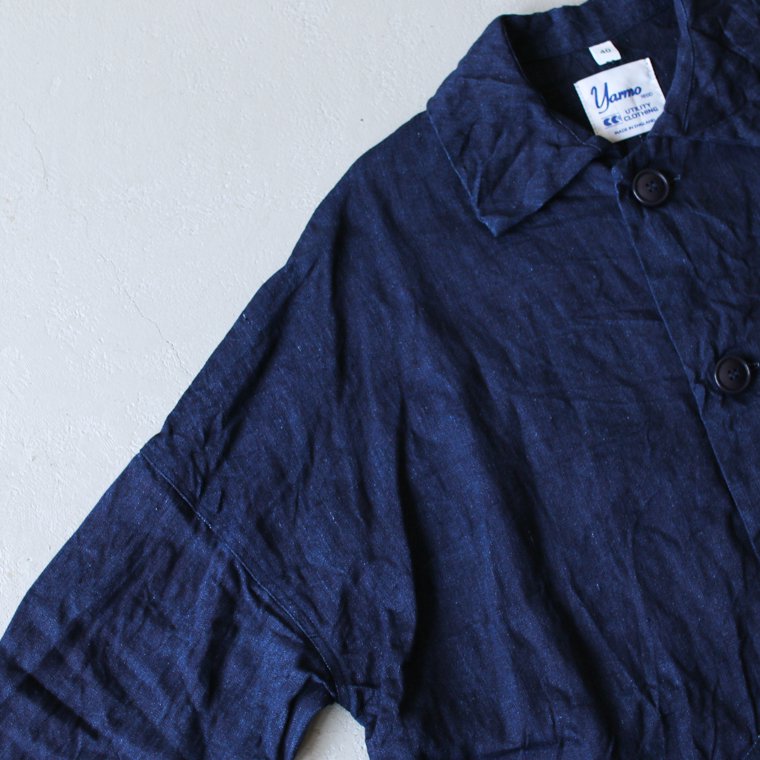 ヤーモ Yarmo インディゴリネンダスターコート INDIGO LINEN DUSTER