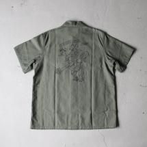 <img class='new_mark_img1' src='https://img.shop-pro.jp/img/new/icons14.gif' style='border:none;display:inline;margin:0px;padding:0px;width:auto;' />バズリクソンズ BUZZ RICKSON'S BR38672 SHIRT, MAN'S, COTTON SATEEN,
OLIVE GREEN SHADE 107